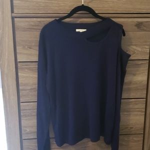Womens cold shoulder sweater